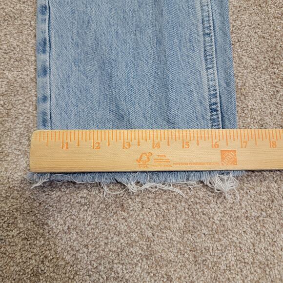 Abercrombie & Fitch A&F mom jeans 8R/ 29 light rise light wash Paperbag waist - Picture 4 of 12